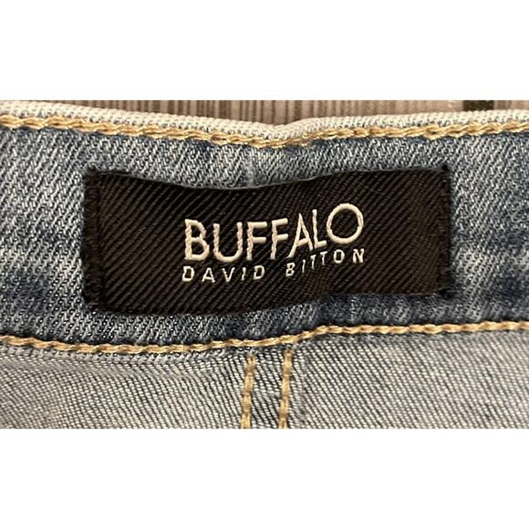 Buffalo David Bitton Cadby High Rise Denim Skirt Size 29 Light Wash Zipper Front - Picture 3 of 6